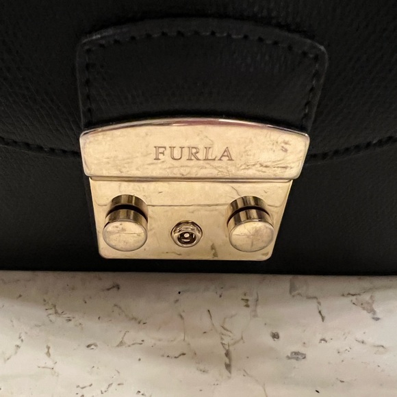 Furla black leather handbag - Picture 2 of 4